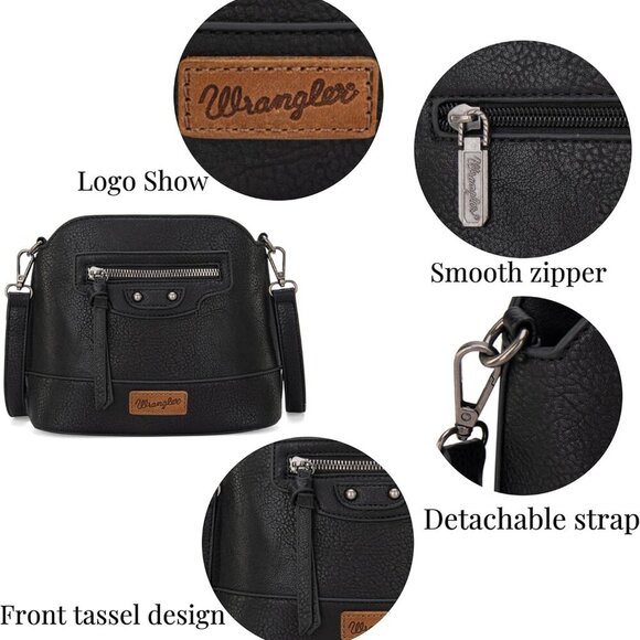 Wrangler Small Crossbody Bags for Women Shoulder Cute Purses and Handbags with A - Picture 4 of 7